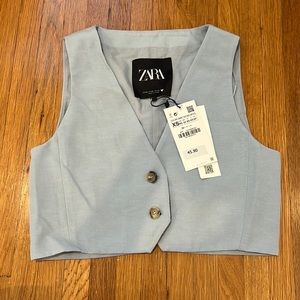 Zara cropped vest